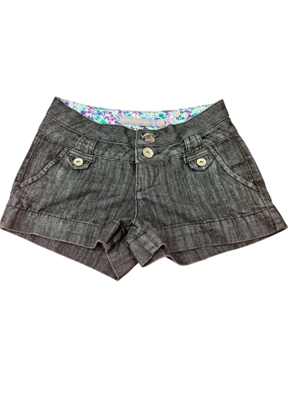 Women’s black Denim-Style Shorts